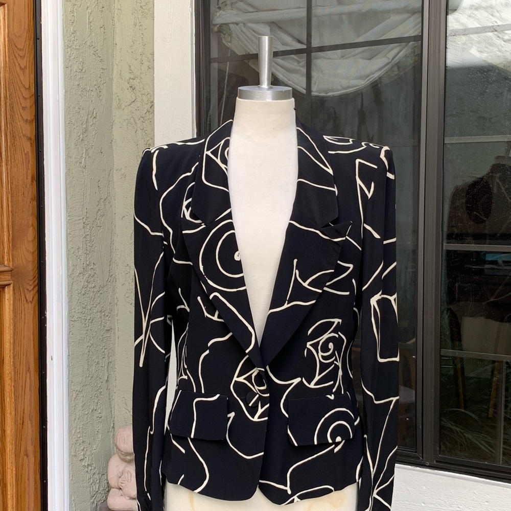 SONIA RYKIEL Vintage Blazer Rayon Size 40